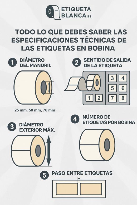 Todo lo que debes saber sobre las especificaciones técnicas de las etiquetas en bobina