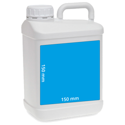 Etiquetas tamaño estándar envases 5 L